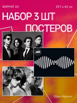 Постеры А3 на стену интерьерные Arctic Monkeys