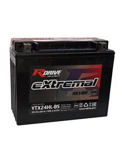 Аккумулятор 21Ач eXtremal SILVER AGM YTX24HL-BS О.П