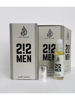 Масляные духи ZAHRA 212 men 6 мл