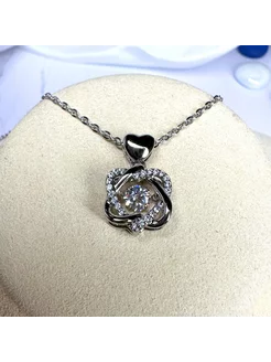 Кулон с цепочкой "Танцующий фианит" Xuping Jewelry 230063144 купить за 1 157 ₽ в интернет-магазине Wildberries