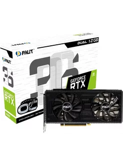 Видеокарта GeForce RTX 3060 Dual OC 12 GB Palit 230073028 купить за 28 179 ₽ в интернет-магазине Wildberries