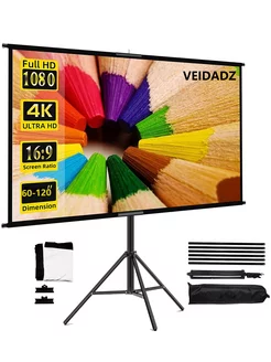 100" белый экран для проектора,без складок,складной штатив VEIDADZ 230087138 купить за 5 589 ₽ в интернет-магазине Wildberries