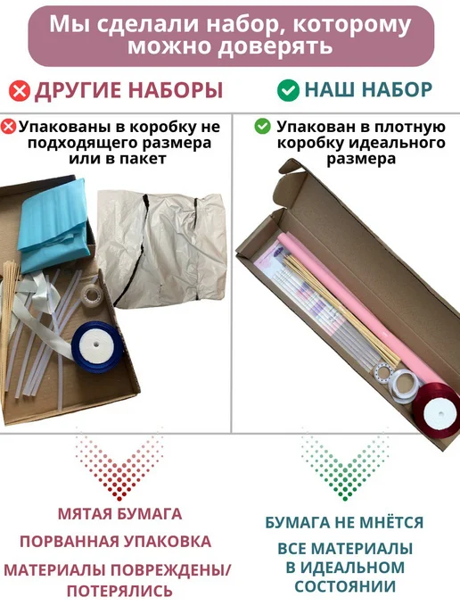 ARMIGO Букет роз из атласных лент подарок на день матери, розовый, фото 7