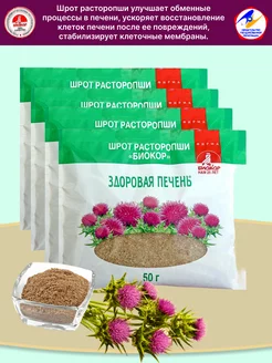 Шрот расторопши 50 г, 4 пак