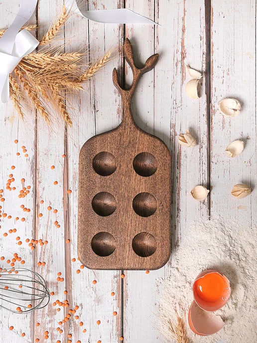 Top wooden crafts Пасхальная подставка для яиц, черный, фото 5