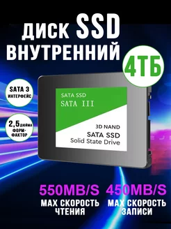 Внутренний SSD диск 4ТБ IVAHCO 230180298 купить за 5 154 ₽ в интернет-магазине Wildberries