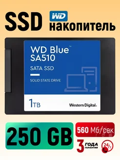 Накопитель SSD 2.5" внутренний диск 250 GB Blue