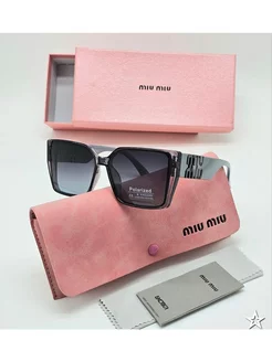 Солнцезащитные очки с поляризацией Miu Miu 230238238 купить за 1 852 ₽ в интернет-магазине Wildberries