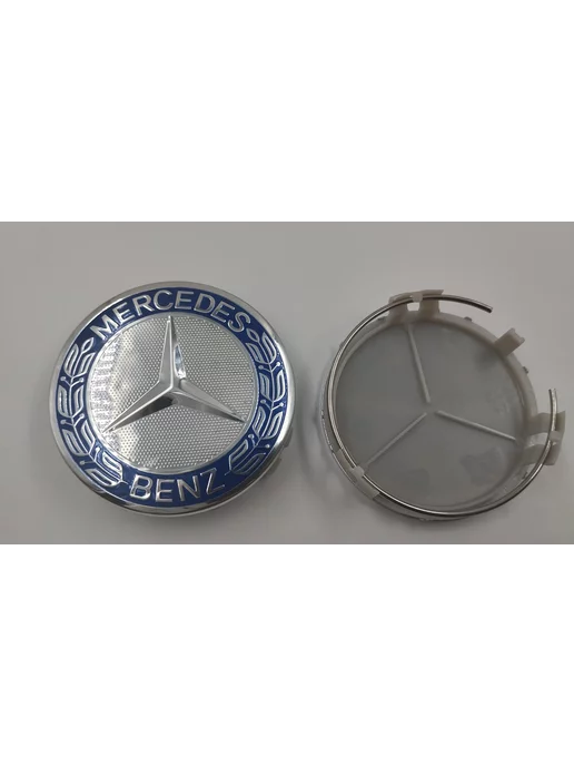 ДАВИ НА ГАЗ Заглушка колпачок литого диска колеса Mercedes Мерседес, синий, фото 7
