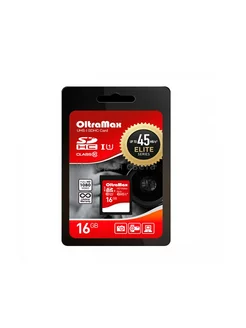 Карта памяти MICROSDHC 16GB CLASS 10 + адаптером SD 45 MB S