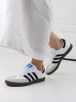 Кроссовки Адидас SAMBA белый Adidas 230504230 купить за 2 370 ₽ в интернет-магазине Wildberries