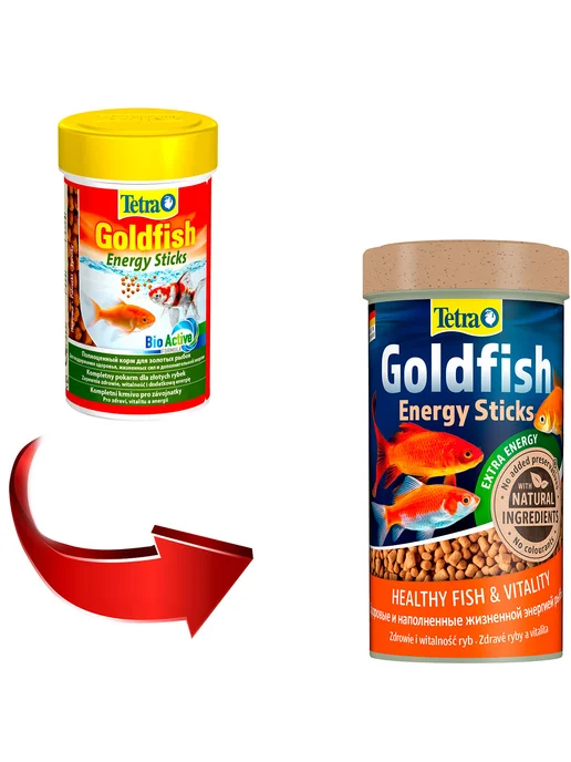 TETRA Корм для золотых рыб Goldfish Energy Sticks палочки 100мл 2ш, 100 мл, фото 2