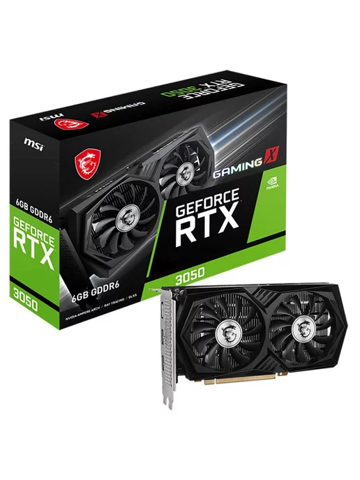 MSI Видеокарта RTX3050 GAMING X 6G