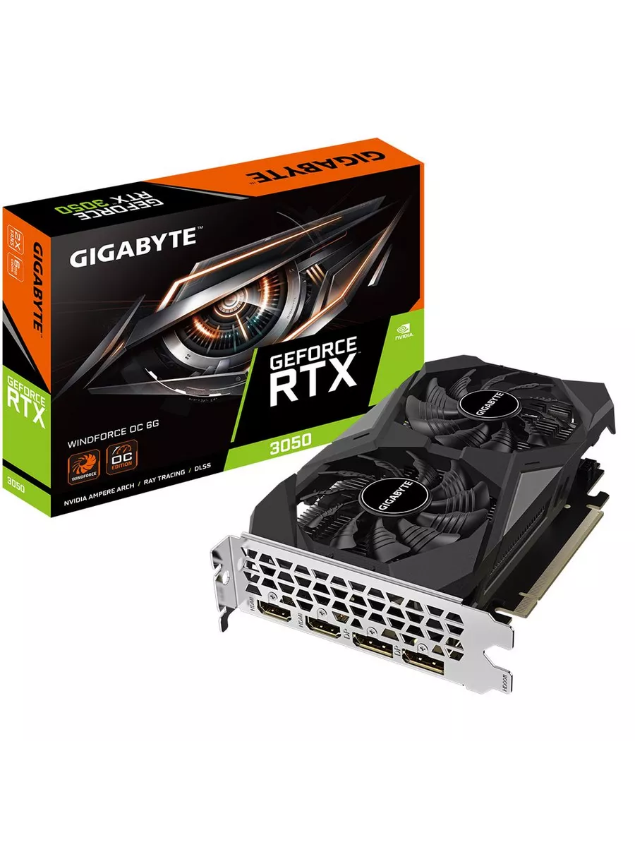 Видеокарта RTX 3050 6ГБ (GV-N3050WF2OC-6GD) Gigabyte купить по цене 811,68 р. в интернет-магазине Wildberries в Беларуси | 230605300