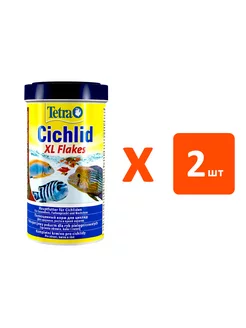 Корм Cichlid XL Flakes аквариумных рыб цихлид 500 мл 2 шт