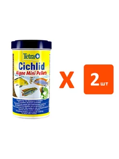 Корм Cichlid Algae Mini Pellets мелких цихлид 500 мл 2 шт Tetra 230605438 купить за 2 087 ₽ в интернет-магазине Wildberries