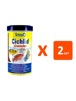 Корм гранулы Cichlid Granules для рыб цихлид 500 мл 2 шт