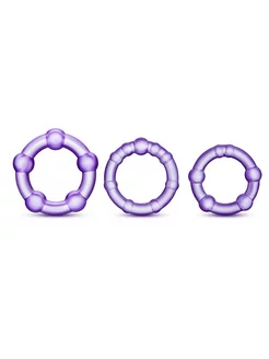 Набор из 3 фиолетовых эрекционных колец