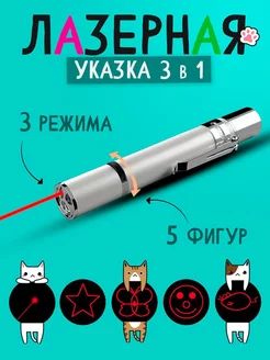 Лазерная указка фонарик игрушка для кошек и собак