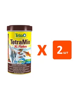 Корм крупные хлопья TetraMin XL Flakes для рыб 500 мл 2 шт