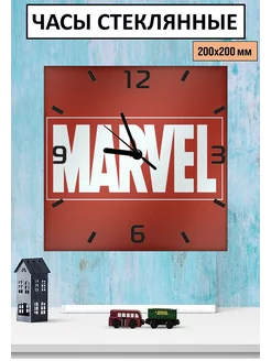 Часы стеклянные настенные-напольные с принтом Marvel Revega Store 230712153 купить за 558 ₽ в интернет-магазине Wildberries