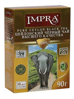 Чай черный ИМПРА золотая пачка м.л. 90г. юбилейная серия IMPRA 230718134 купить за 140 ₽ в интернет-магазине Wildberries