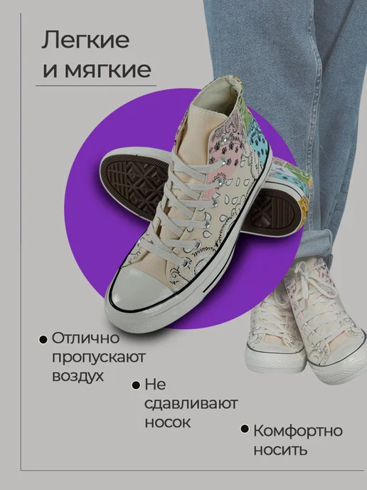 CONVERSE кеды конверсы, голубой, фото 2