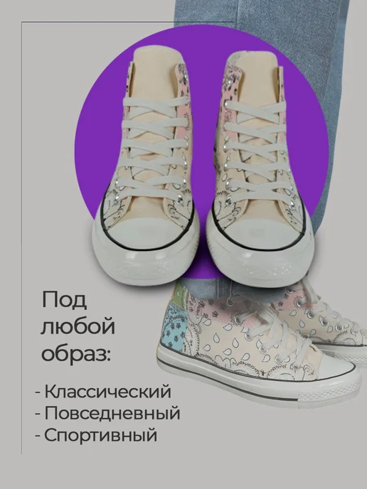 CONVERSE кеды конверсы, голубой, фото 4