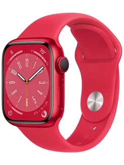 Apple Watch Series 8 45mm, sport band, красные Apple 230727830 купить за 32 350 ₽ в интернет-магазине Wildberries