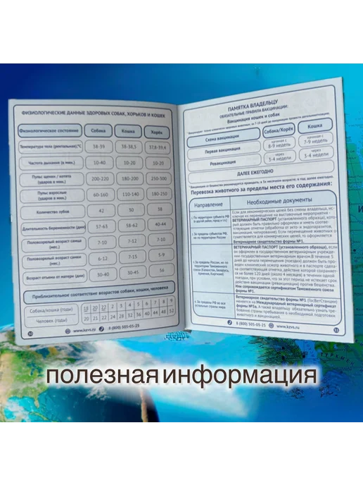 SENZOOM Ветеринарный паспорт международный для животных, вариант, фото 5