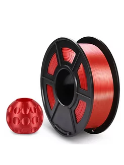 Филамент NVPRINT Silk PLA+ Red для 3D печати