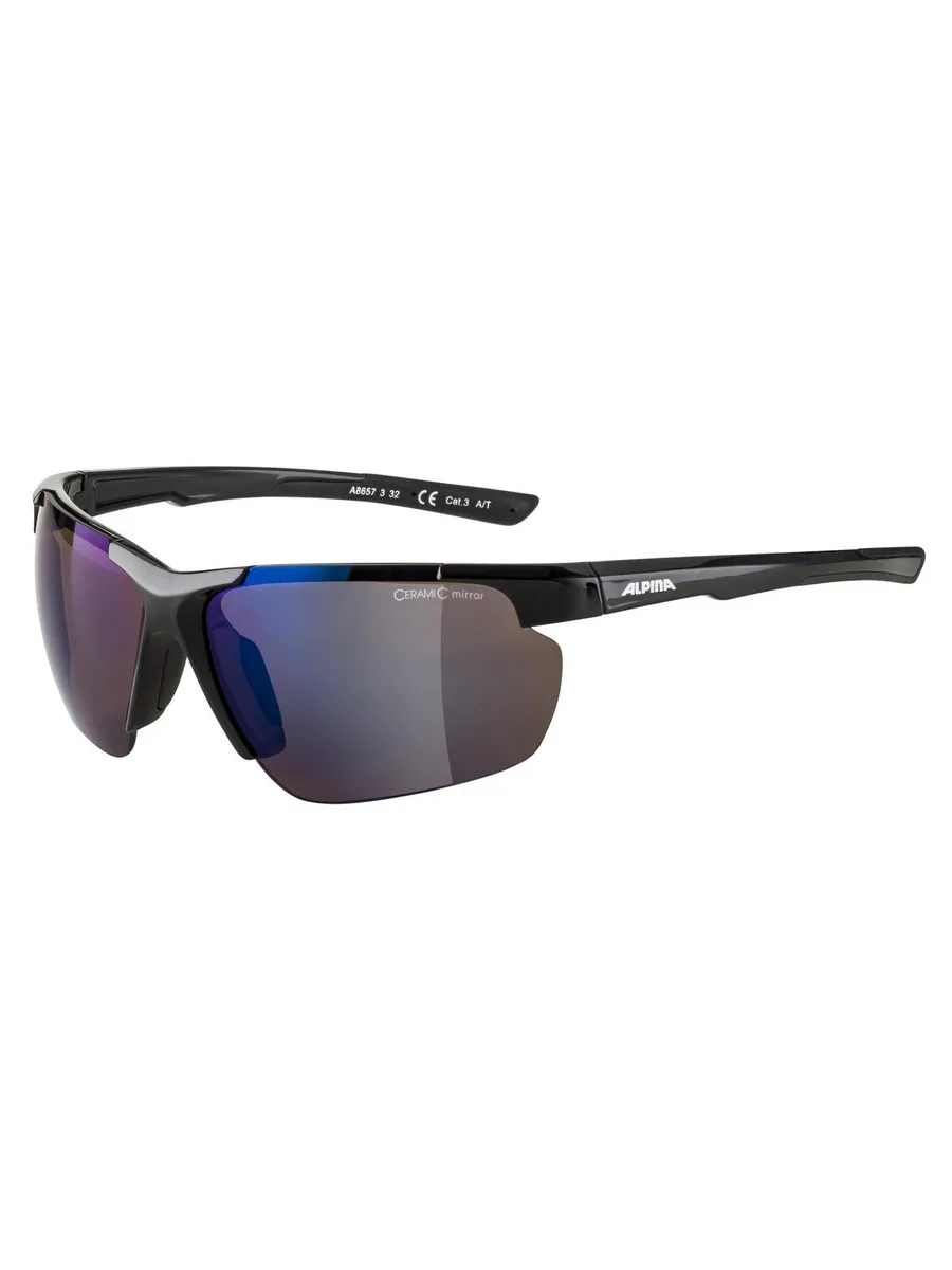 Очки солнцезащитные ALPINA Defey HR Black Gloss/Blue Mirror alpina