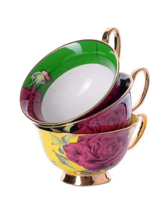 Сервиз чайный на 6 персон фарфор костяной - фото 10