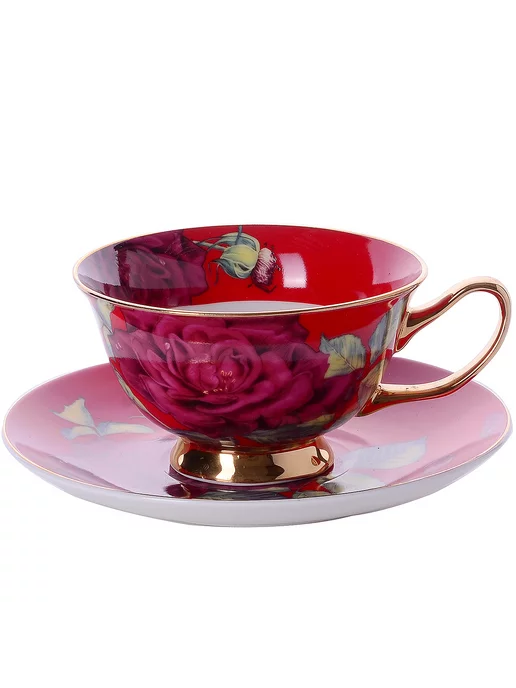 Сервиз чайный на 6 персон фарфор костяной - фото 12