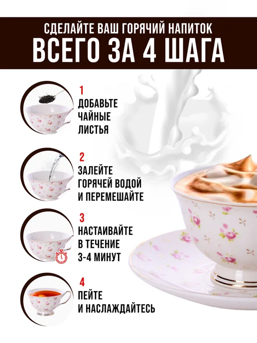 Чайный сервиз на 6 персон 200 мл подарочный - фото 15