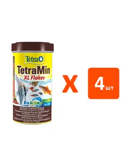 Корм крупные хлопья TetraMin XL Flakes для рыб 500 мл 4 шт