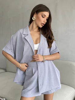 Костюм c шортами и рубашкой летний kimono.style 230917228 купить за 1 524 ₽ в интернет-магазине Wildberries