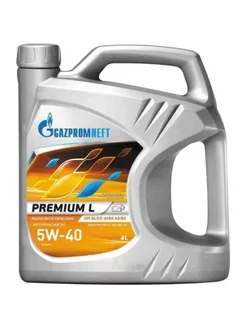 Масло моторное Gazpromneft Premium L 5W-40 4л Gazpromneft 230947597 купить за 1 195 ₽ в интернет-магазине Wildberries