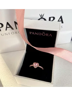 Кольцо возвышенное розовое сердце pandora 230965083 купить за 13 543 ₽ в интернет-магазине Wildberries