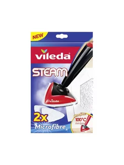 Насадка для швабры Steam Mop Refill 2 штуки Vileda 230971213 купить за 2 863 ₽ в интернет-магазине Wildberries