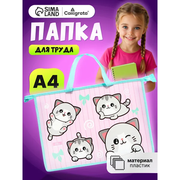 Папка сумка школьная для труда и тетрадей А4