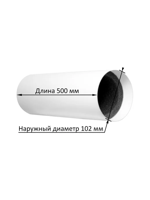 кив-125 Приточный клапан воздуха ПКА-100 500 мм с белой решеткой, белый, фото 2