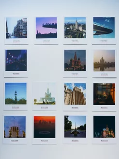 Мини открытки Москва Polaroid