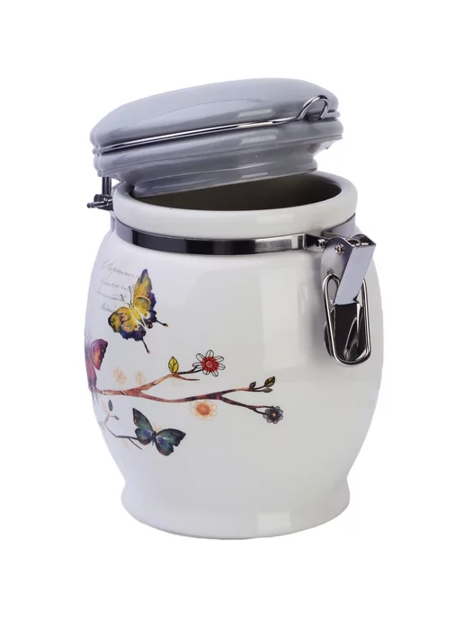 Банка для сыпучих продуктов керамика с крышкой 700 мл - фото 4