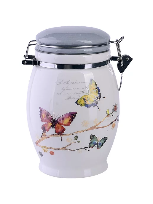 Банка для сыпучих продуктов Серия Бабочки в саду - фото 7