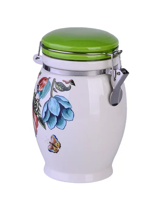 Банка для сыпучих продуктов керамика с крышкой 930 мл - фото 7