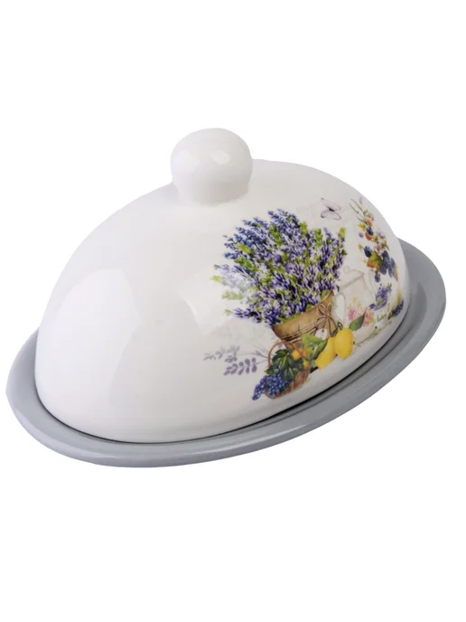 Масленка для сливочного масла с крышкой керамическая - фото 13