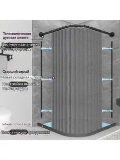 душевая кабина 70x70x200cm ширина 70-95 см длина 70-95 см 231298272 купить за 7 997 ₽ в интернет-магазине Wildberries