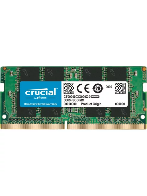 Crucial by Micron Оперативная память для ноутбука ddr4 16гб 2666mhz SODIMM, 16 ГБ, фото 4
