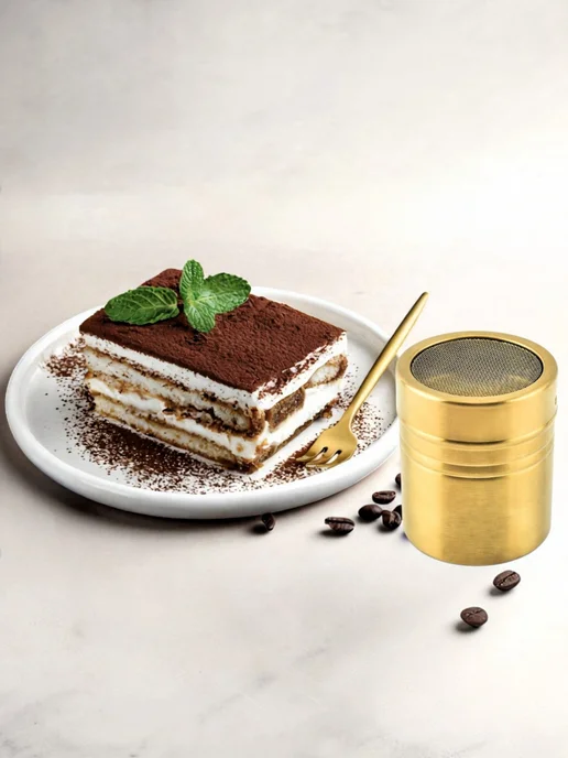 VIP KITCHEN Баночка сито для корицы и сахарной пудры и какао, желтый, фото 7